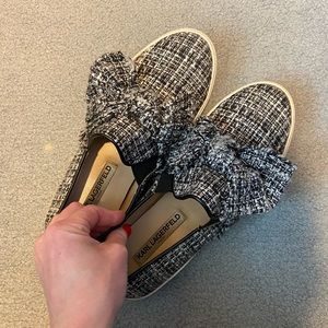Karl Lagerfeld Tweed Fashion Sneakers